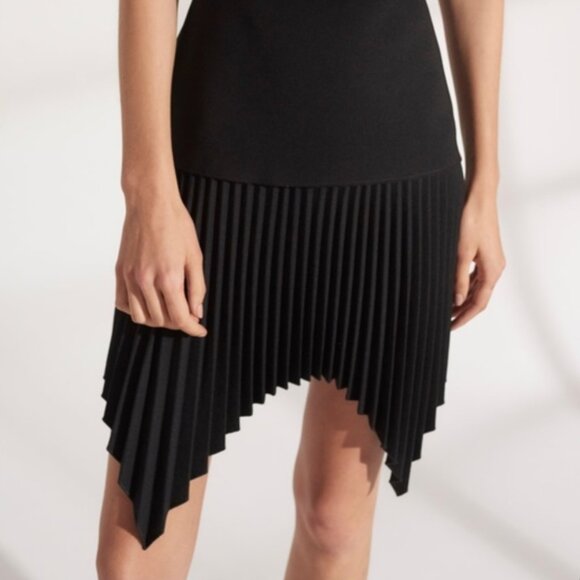 DION LEE Truss Pleat Pleated Wool & Silk Runway Tailored Skirt - NEW - XS / US 2 - Picture 3 of 9